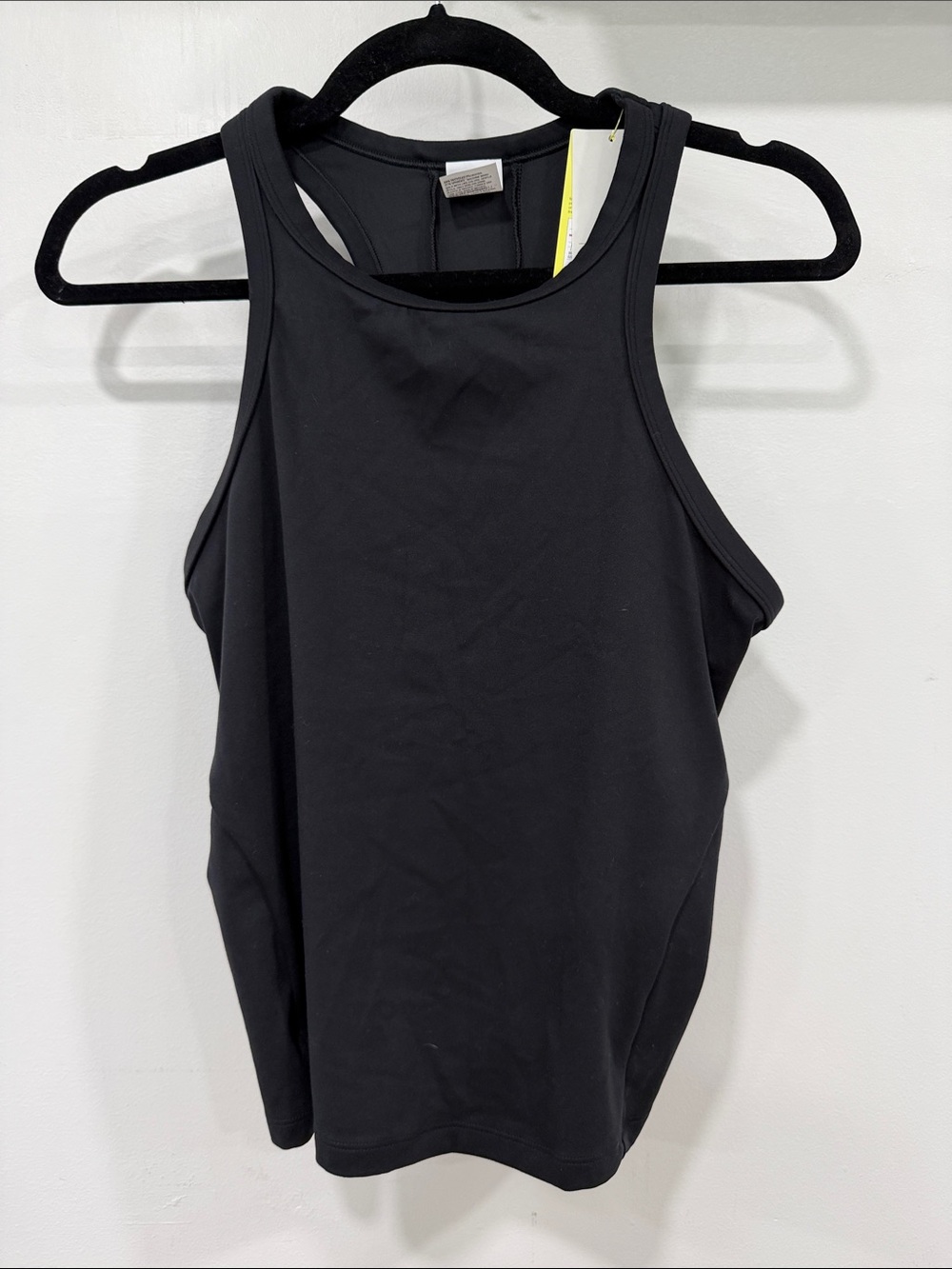 all in motion Black High-Neck Racerback Tank